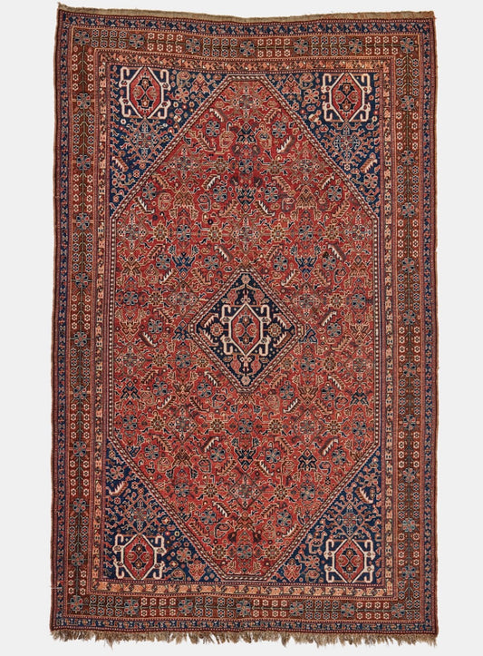 Antique Persian Gashgahi nomadic carpet. Size 151 x 261 cm. In mint condition!