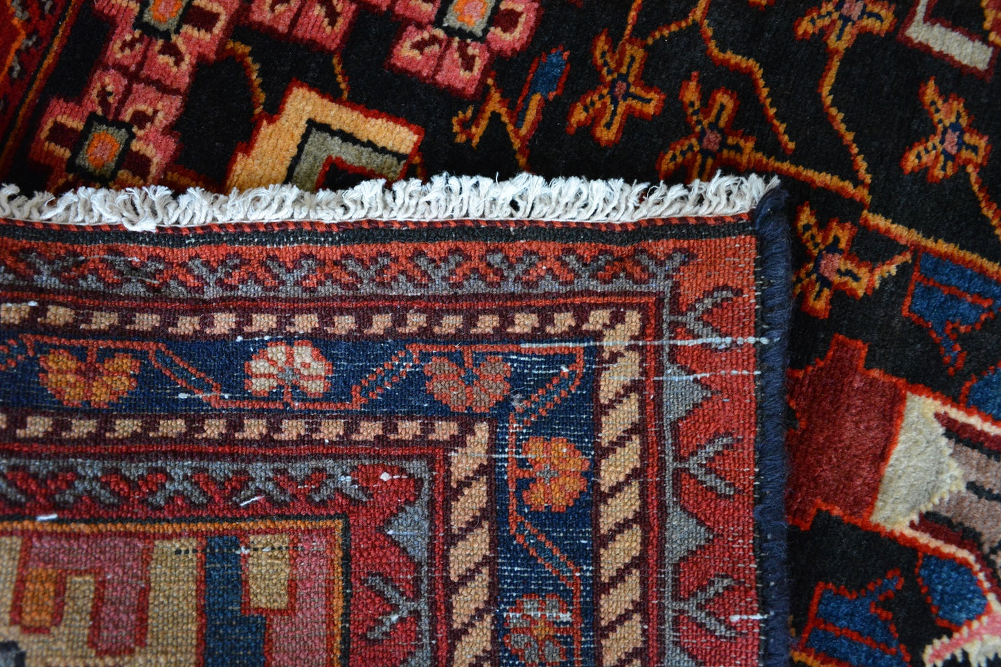 A brand new Persian village carpet from the Hamadan district