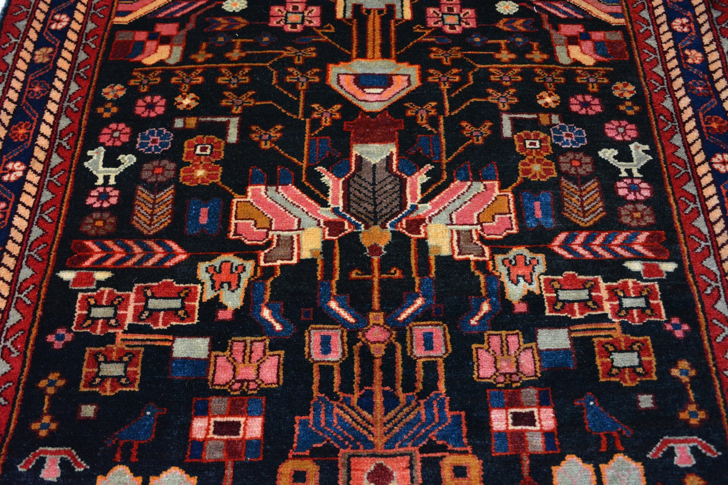 A brand new Persian village carpet from the Hamadan district