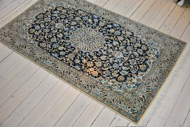 Persian exclusive handmade Nain carpet, size: 126 x 204 cm