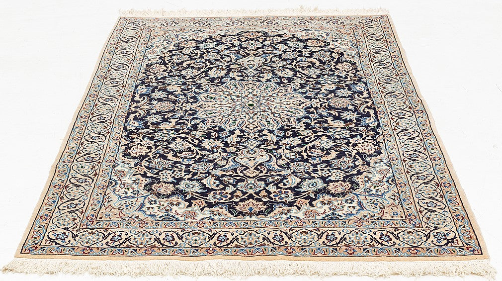 Persian exclusive handmade Nain carpet, size: 126 x 204 cm