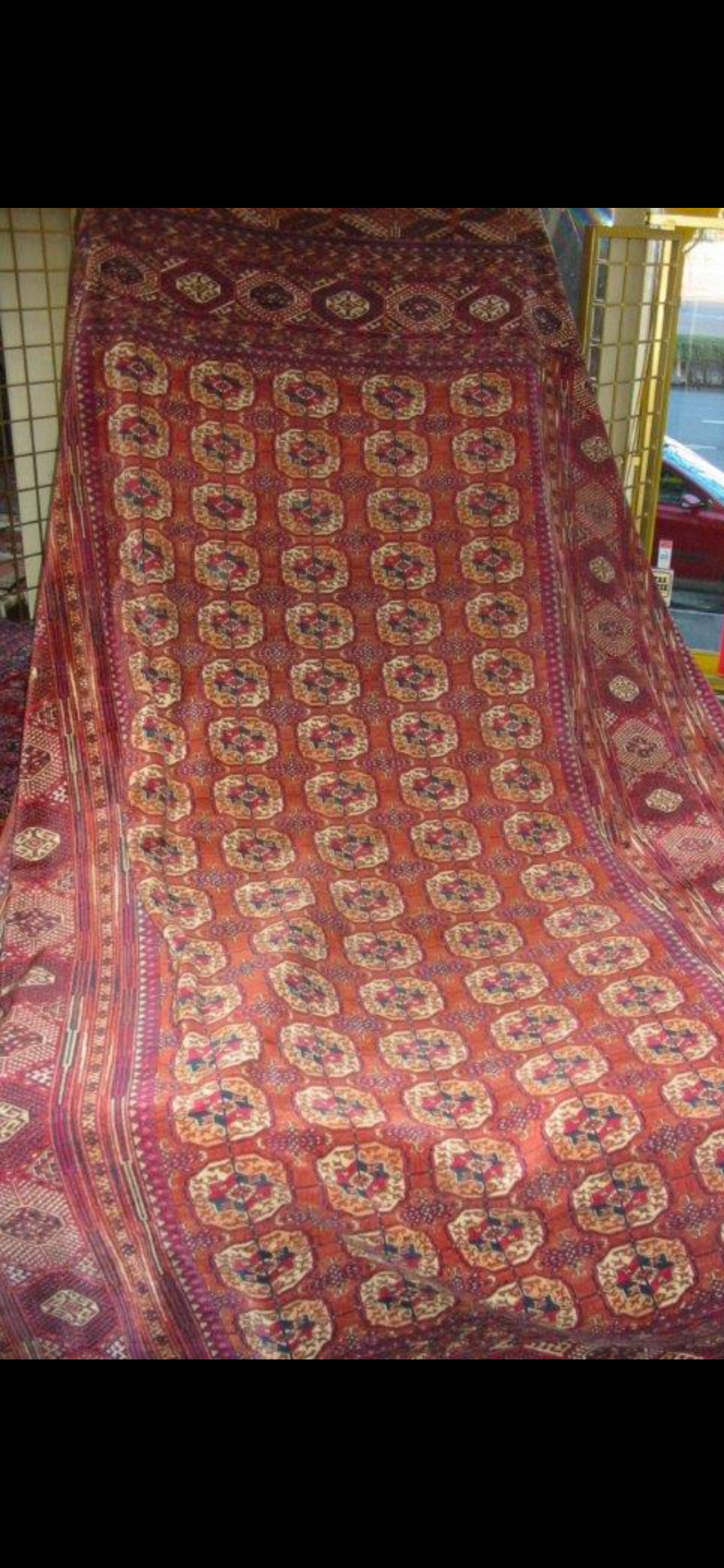 Antique Teke handmade carpet