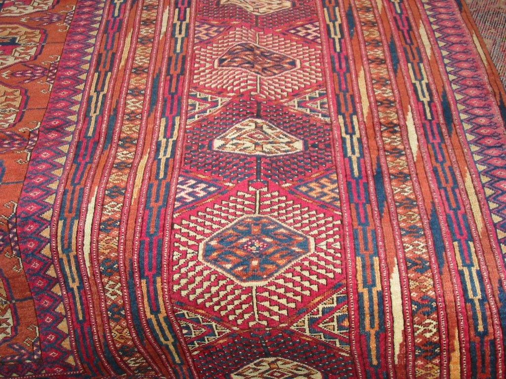 Antique Teke handmade carpet